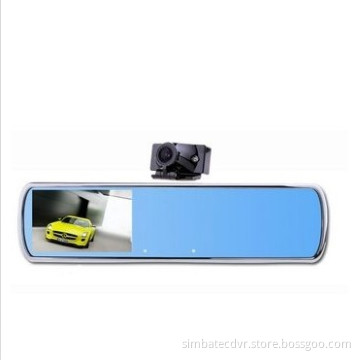 Dual Lens Rearview Mirror Car DVR